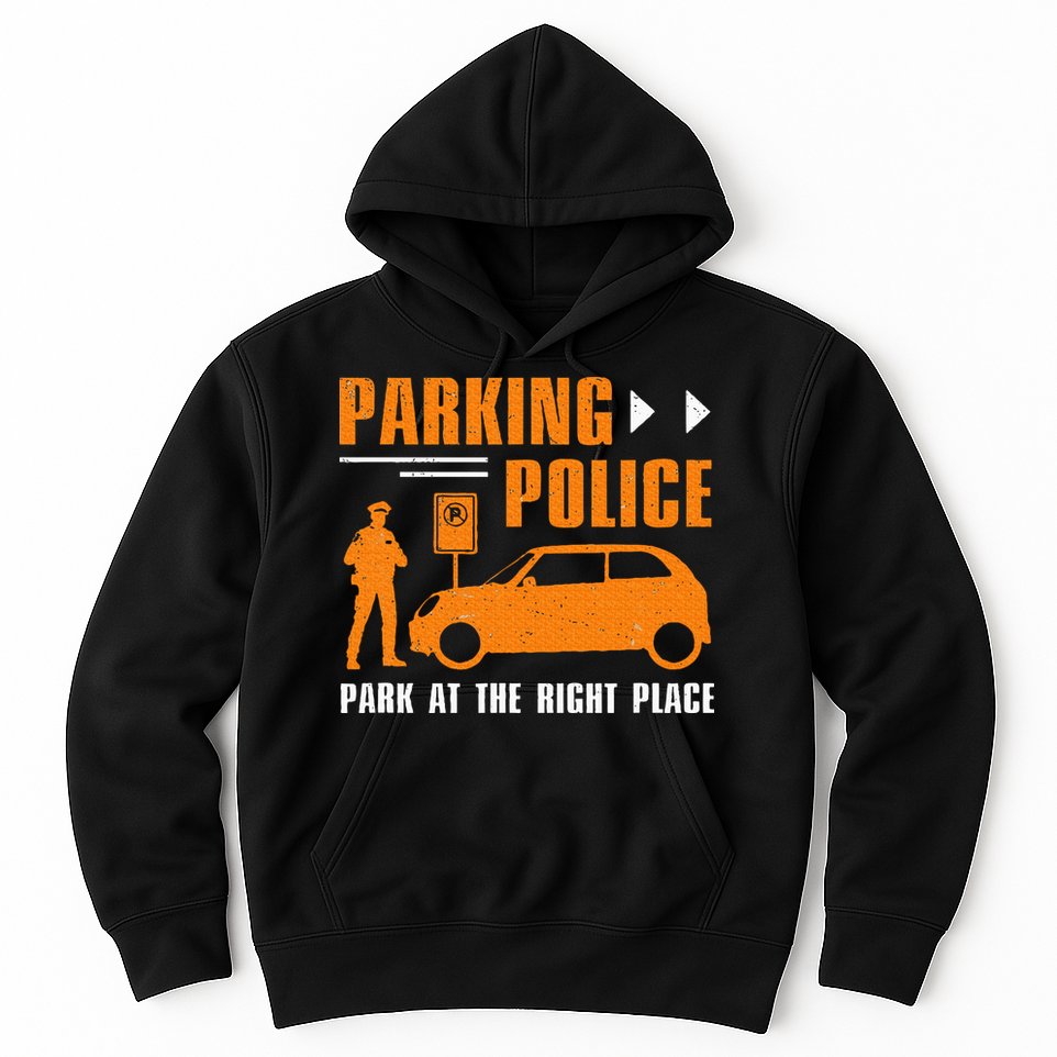 Parking Police Park At The Right Place Hoodie