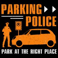 Parking Police Park At The Right Place Button
