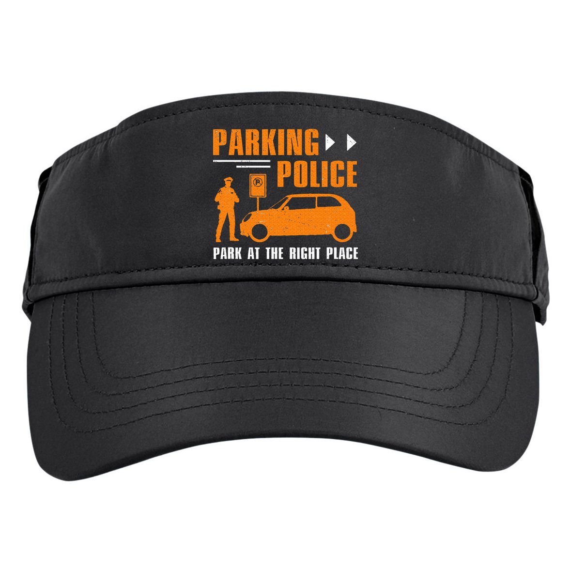Parking Police Park At The Right Place Adult Drive Performance Visor