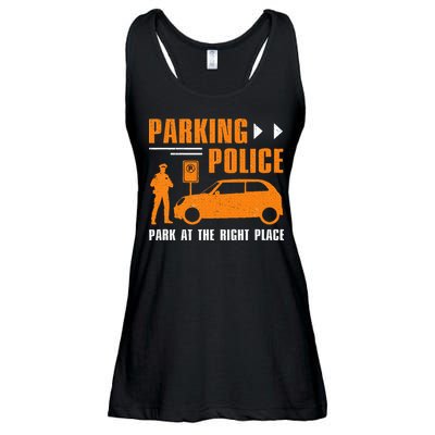 Parking Police Park At The Right Place Ladies Essential Flowy Tank