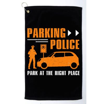 Parking Police Park At The Right Place Golf Towel
