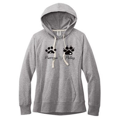 Paw prints Women's Fleece Hoodie