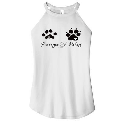 Paw prints Women's Perfect Tri Rocker Tank