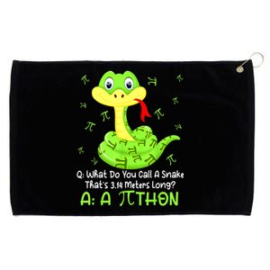 Python Pithon Pi Symbol Funny Math Teacher Pi Day Grommeted Golf Towel