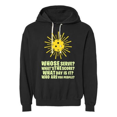 PickleBall Player Funny sport  gif for fan Garment-Dyed Fleece Hoodie