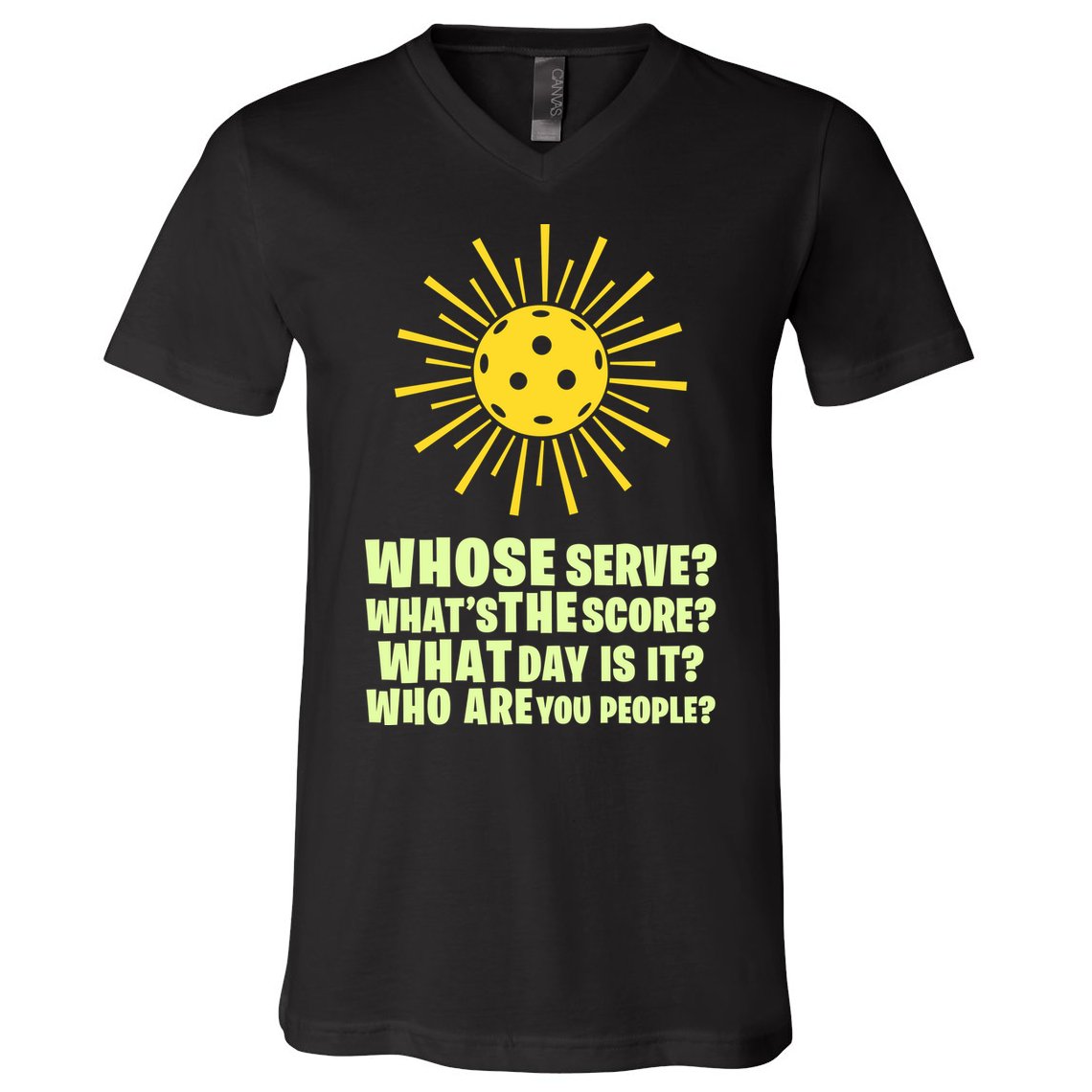 PickleBall Player Funny sport  gif for fan V-Neck T-Shirt