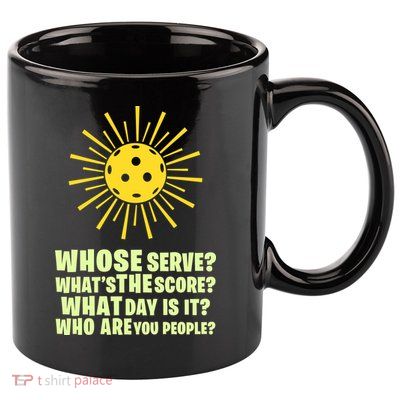 PickleBall Player Funny sport  gif for fan 11oz C Handle Ceramic Mug