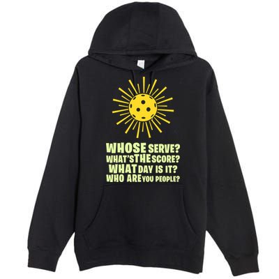 PickleBall Player Funny sport  gif for fan Premium Pullover Hoodie