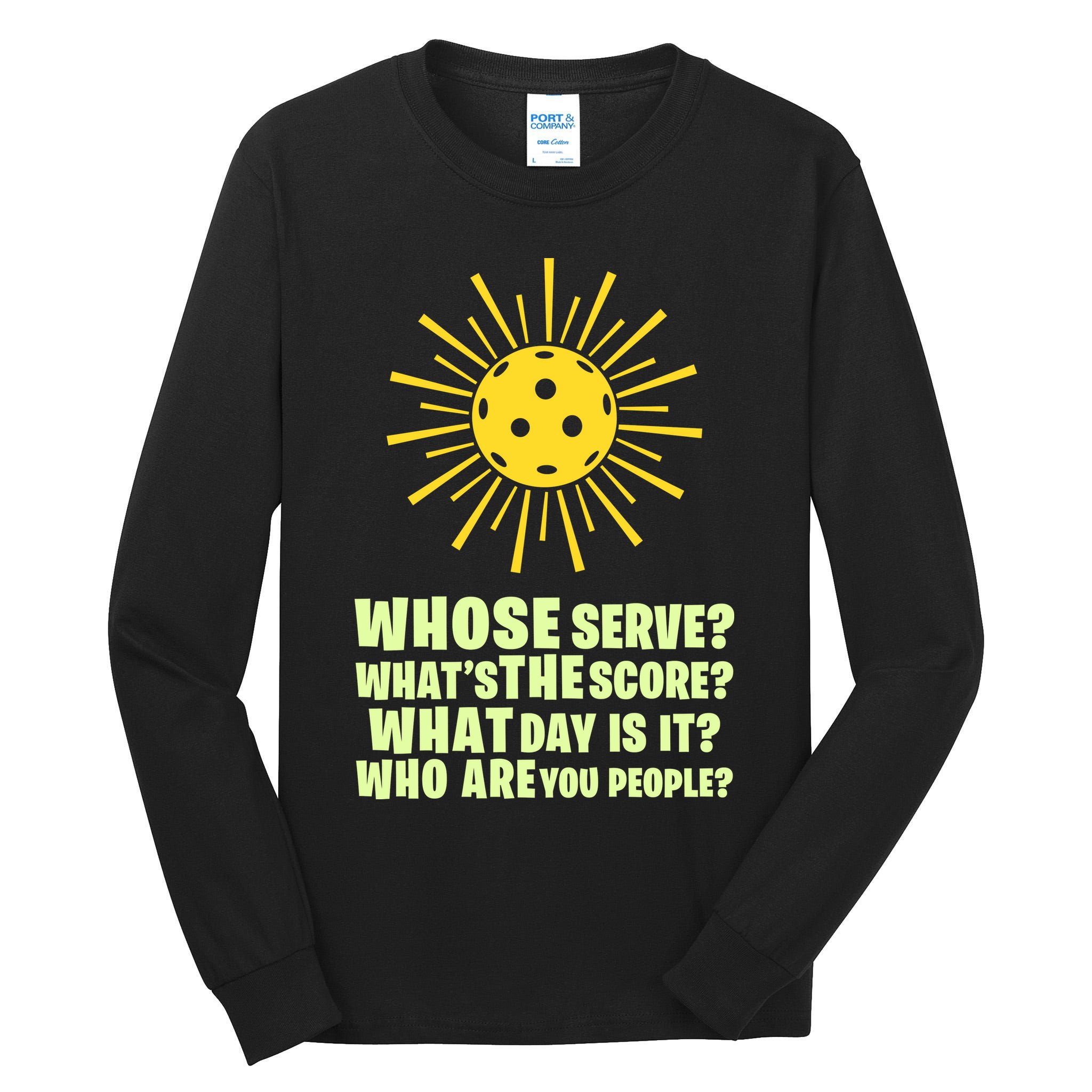 PickleBall Player Funny sport  gif for fan Tall Long Sleeve T-Shirt
