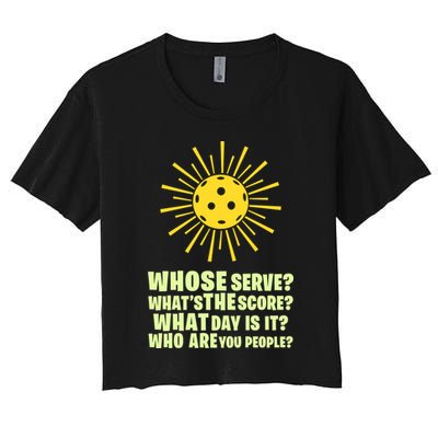 PickleBall Player Funny sport  gif for fan Crop Top