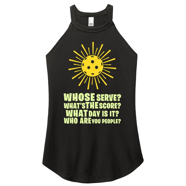 PickleBall Player Funny sport  gif for fan Women's Perfect Tri Rocker Tank