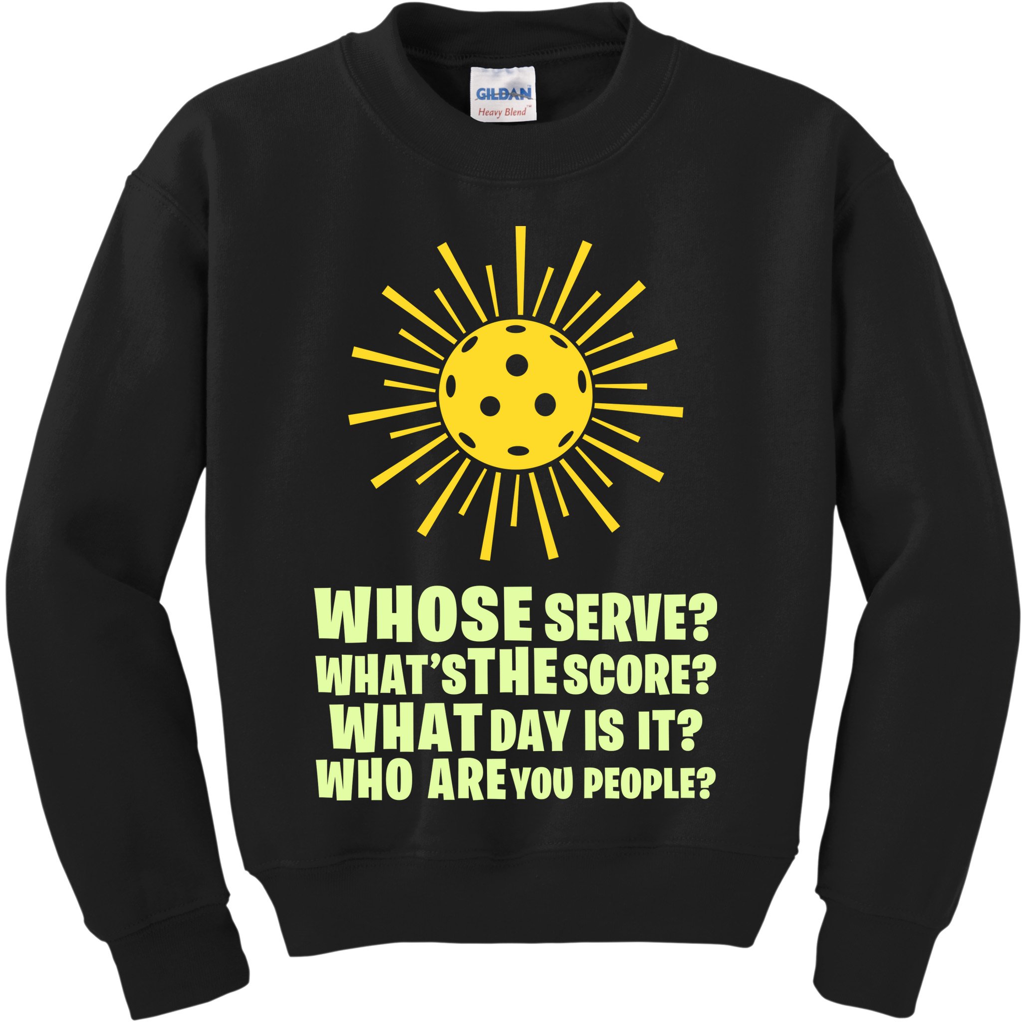 PickleBall Player Funny sport  gif for fan Kids Sweatshirt
