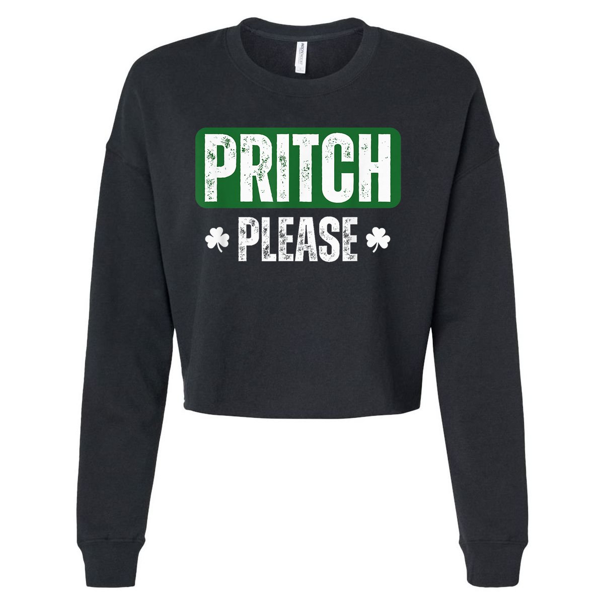 Pritch Please Cropped Pullover Crew