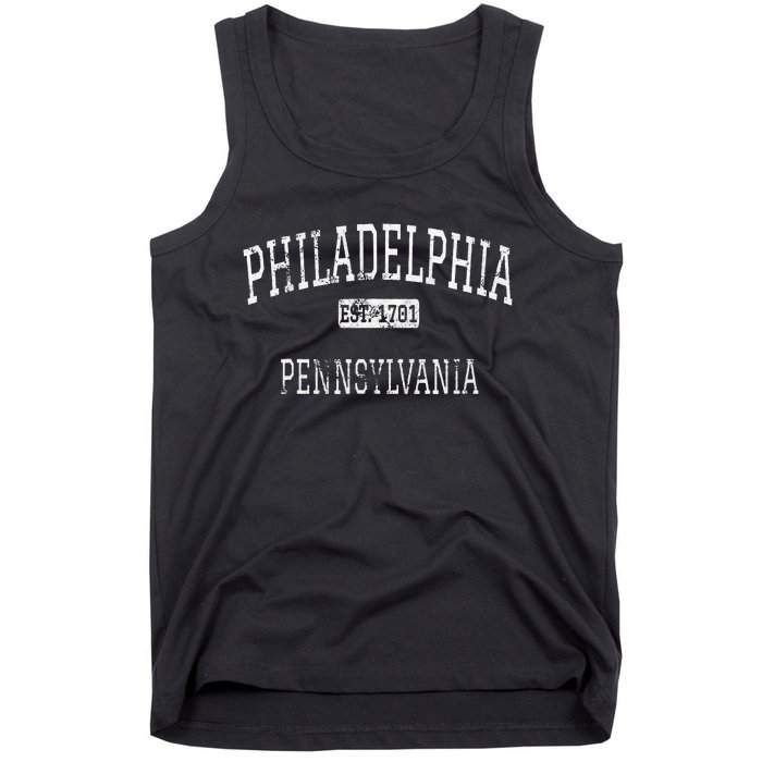 Philadelphia Pennsylvania Pa Vintage Tank Top