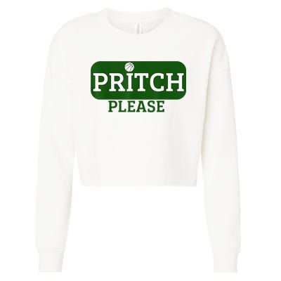 Pritch Please Cropped Pullover Crew