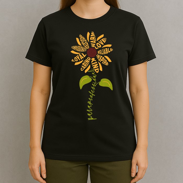 Para professional Paraeducator Teacher Sunflower T-Shirt