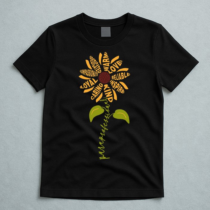 Para professional Paraeducator Teacher Sunflower T-Shirt