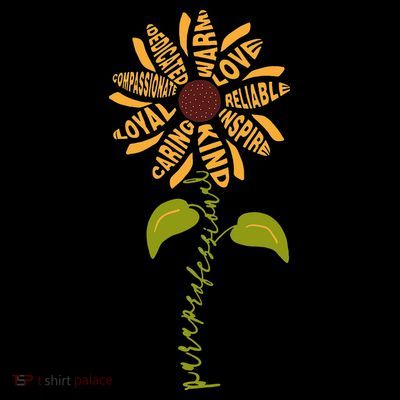 Para professional Paraeducator Teacher Sunflower T-Shirt