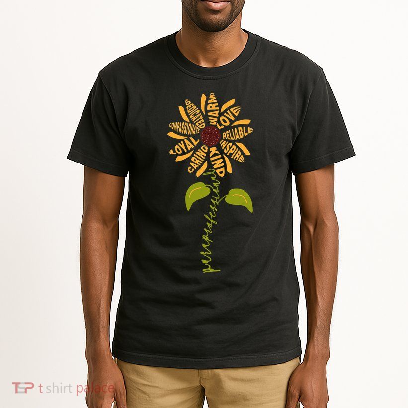 Para professional Paraeducator Teacher Sunflower Tall T-Shirt