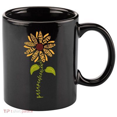 Para professional Paraeducator Teacher Sunflower 11oz C Handle Ceramic Mug