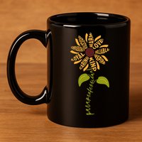 Para professional Paraeducator Teacher Sunflower 11oz C Handle Ceramic Mug