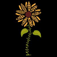 Para professional Paraeducator Teacher Sunflower Flat Bill Trucker Hat