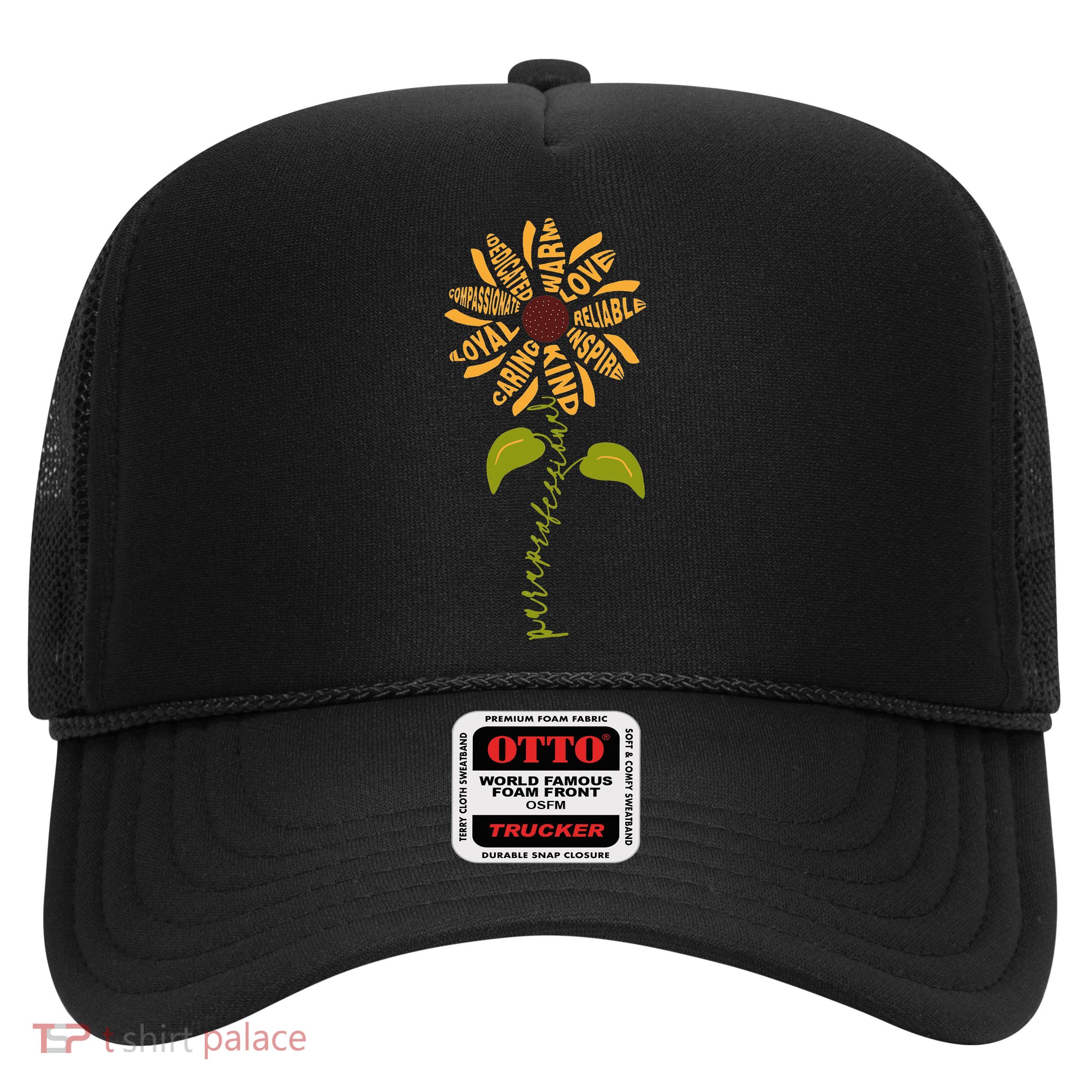 Para professional Paraeducator Teacher Sunflower Trucker Hat