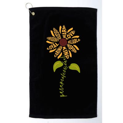 Para professional Paraeducator Teacher Sunflower Golf Towel