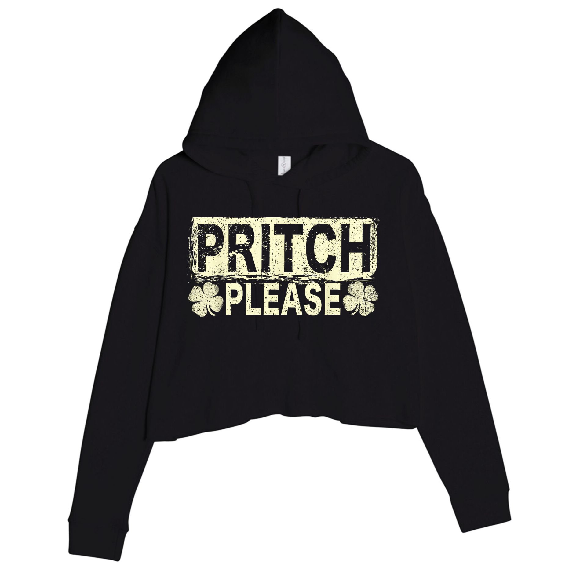 Pritch Please Crop Fleece Hoodie