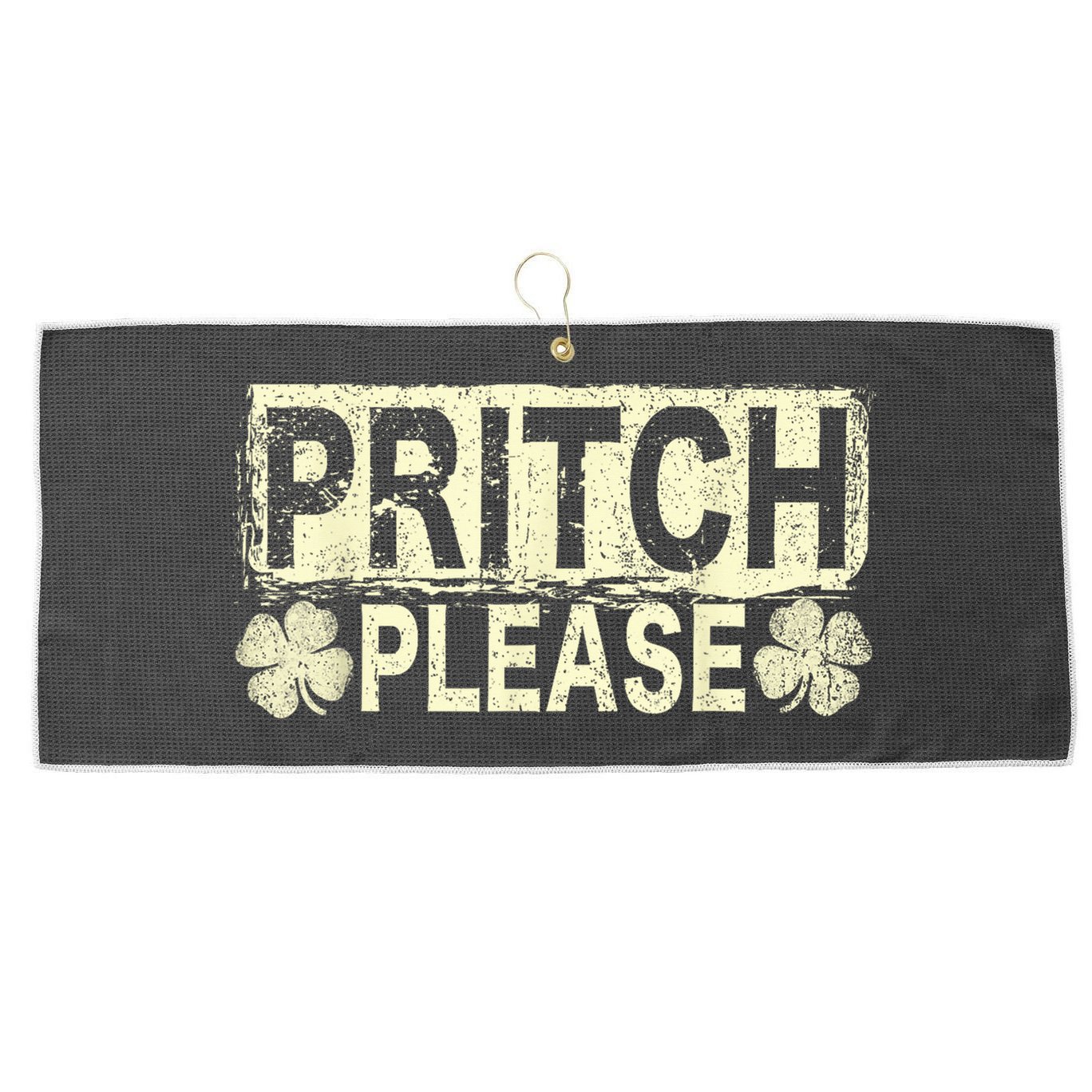 Pritch Please Large Microfiber Waffle Golf Towel
