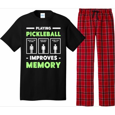 Pickleball Player Playing Pickleball Improves Memory Pickleball Pajama Set