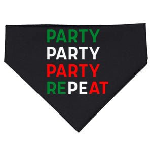 Party Party Party Repeat USA-Made Doggie Bandana