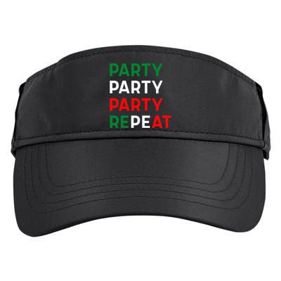 Party Party Party Repeat Adult Drive Performance Visor