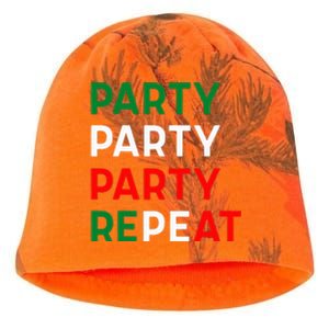 Party Party Party Repeat Kati - Camo Knit Beanie