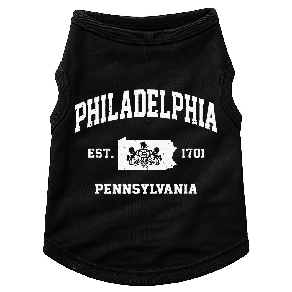Philadelphia Pennsylvania PA Vintage State Athletic Style Doggie Tank
