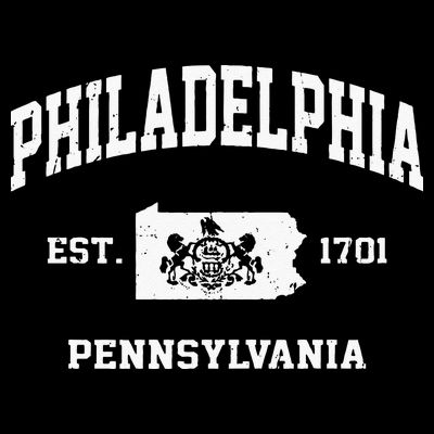 Philadelphia Pennsylvania PA Vintage State Athletic Style T-Shirt