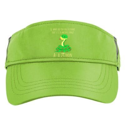 Python Pithon Pi Symbol Funny Math Teacher Pi Day Adult Drive Performance Visor