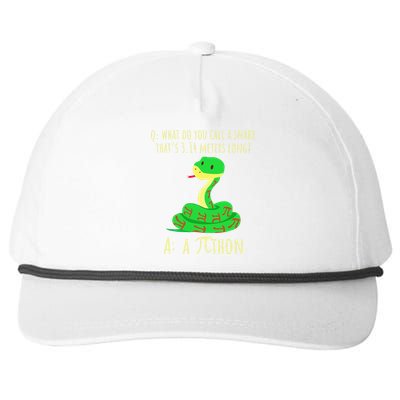 Python Pithon Pi Symbol Funny Math Teacher Pi Day Snapback Five-Panel Rope Hat