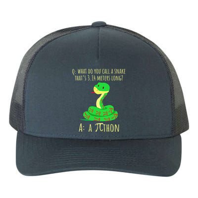 Python Pithon Pi Symbol Funny Math Teacher Pi Day Yupoong Adult 5-Panel Trucker Hat