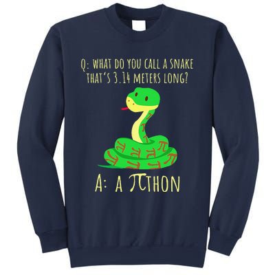 Python Pithon Pi Symbol Funny Math Teacher Pi Day Sweatshirt