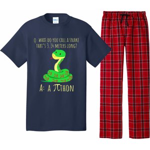 Python Pithon Pi Symbol Funny Math Teacher Pi Day Pajama Set