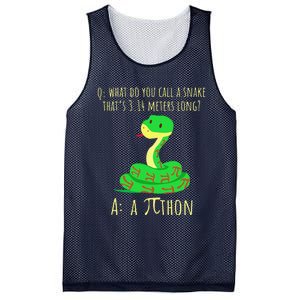 Python Pithon Pi Symbol Funny Math Teacher Pi Day Mesh Reversible Basketball Jersey Tank