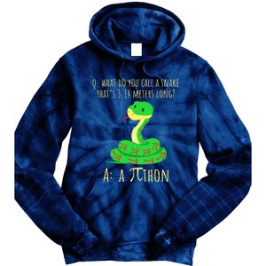 Python Pithon Pi Symbol Funny Math Teacher Pi Day Tie Dye Hoodie