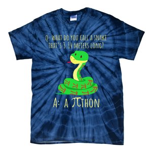 Python Pithon Pi Symbol Funny Math Teacher Pi Day Tie-Dye T-Shirt