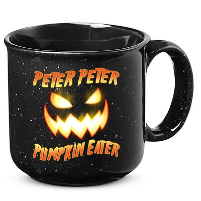 Peter Peter Pumpkin Eater Jack O Lantern 15oz Campfire Ceramic Mug