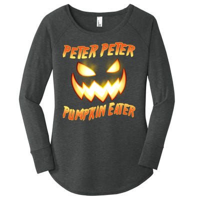 Peter Peter Pumpkin Eater Jack O Lantern Women's Perfect Tri Tunic Long Sleeve Shirt