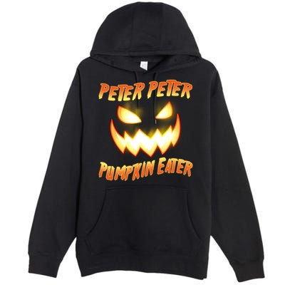 Peter Peter Pumpkin Eater Jack O Lantern Premium Pullover Hoodie