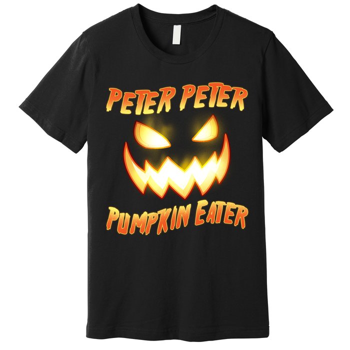 Peter Peter Pumpkin Eater Jack O Lantern Premium T-Shirt