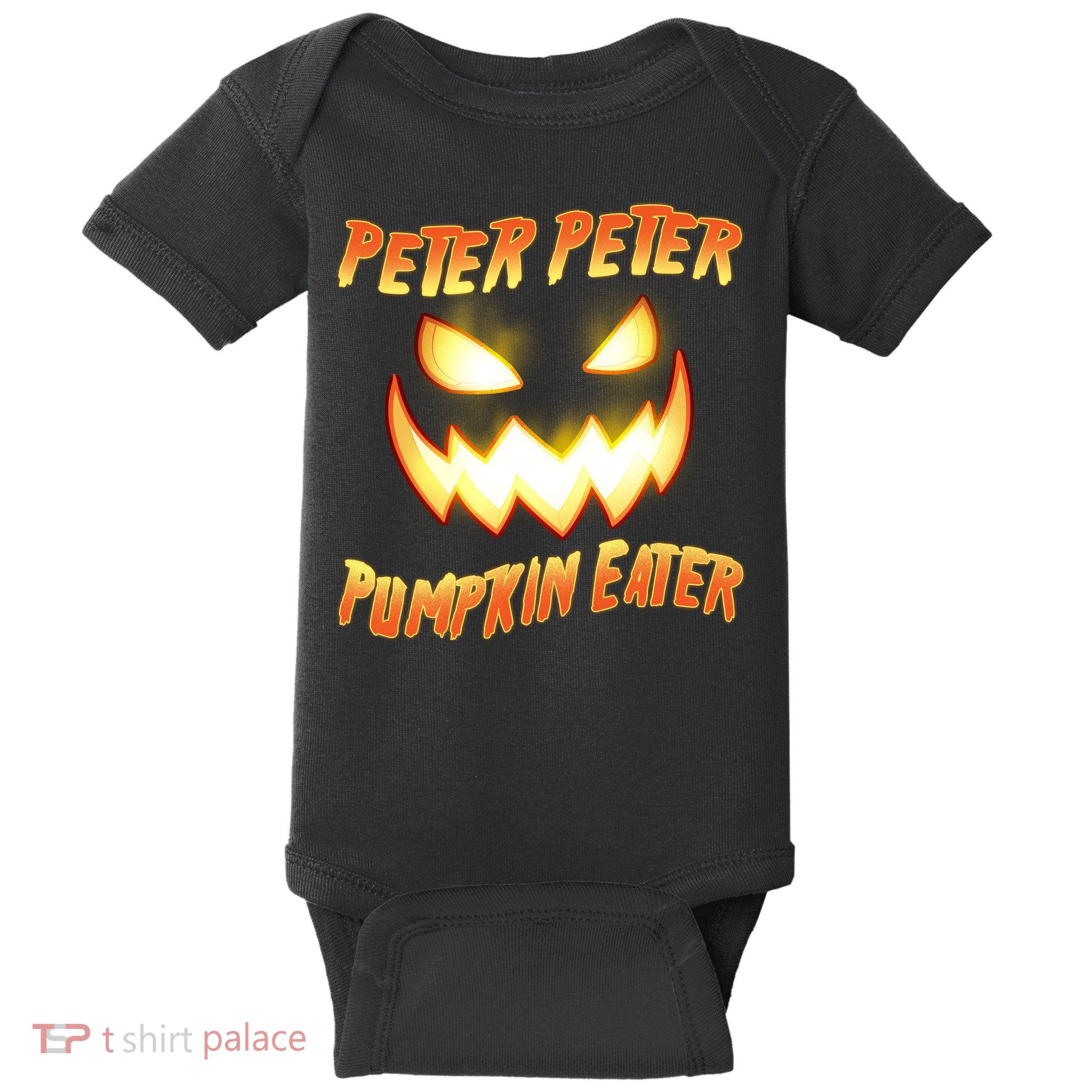 Peter Peter Pumpkin Eater Jack O Lantern Baby Bodysuit