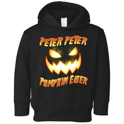 Peter Peter Pumpkin Eater Jack O Lantern Toddler Hoodie